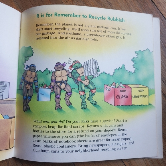 Teenage mutant ninja turtles ABC's for a better planet paperback childrens‎ book - Picture 6 of 7